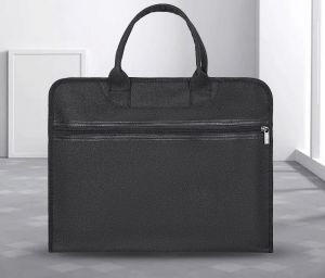 Thick waterproof briefcase Business Portable Zipper Office Bag file bag computer bag 2pcs/lot