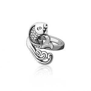 LycorisSmart Fish Ring Adjustable  Animal Finger Ring Party Nightclub woman's