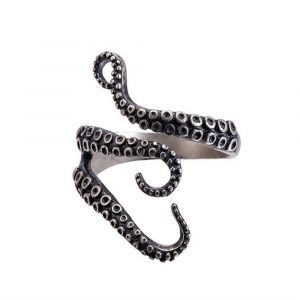  New 925 Silver Girl opening  octopus Octopus Ring  Finger ring Thai silver for Men fine jewelry